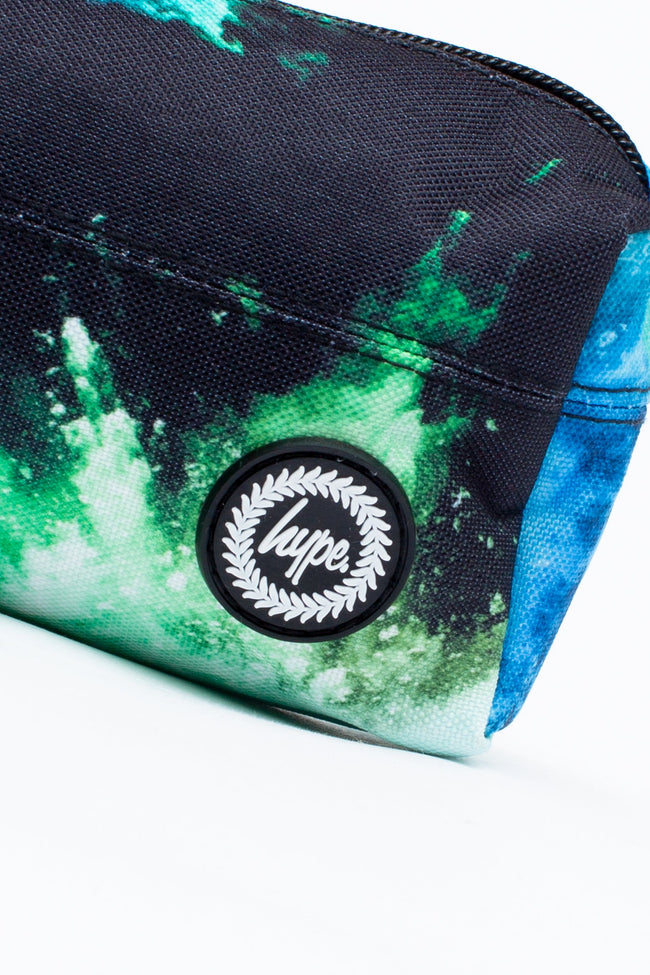 HYPE BLUE & GREEN CHALK DUST PENCIL CASE