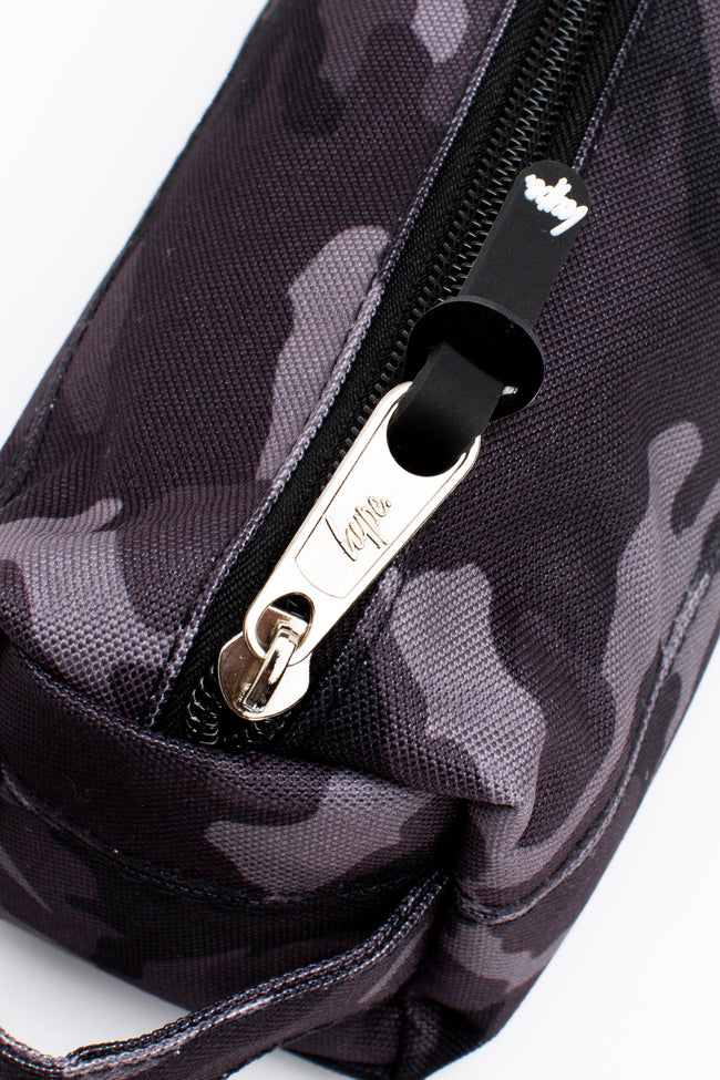 HYPE BLACK & GREY MONO CAMO PENCIL CASE