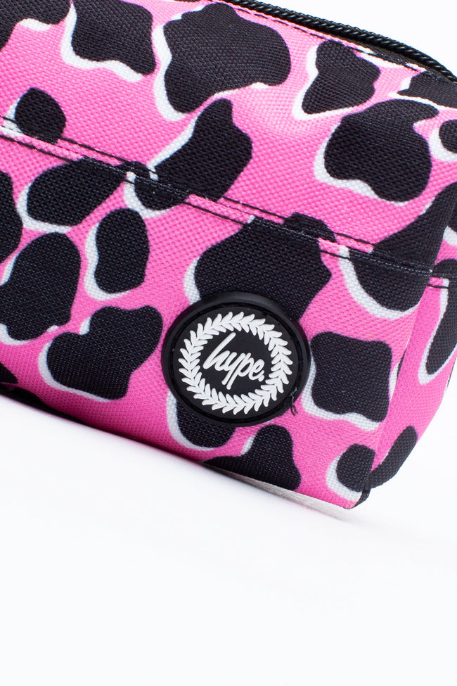 HYPE PINK & BLACK OUTLINE ANIMAL PENCIL CASE