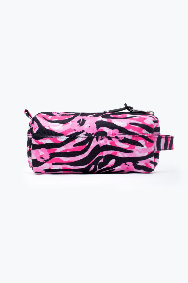 HYPE PINK ZEBRA ANIMAL PENCIL CASE