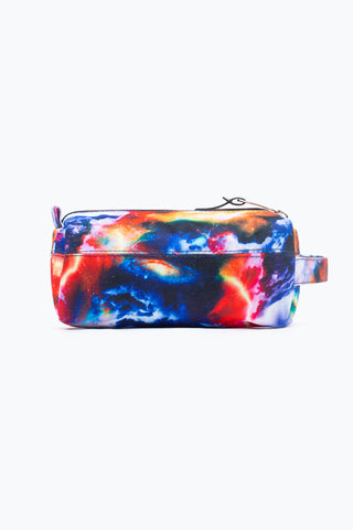 HYPE BLUE & ORANGE LIGHTNING GALAXY PENCIL CASE