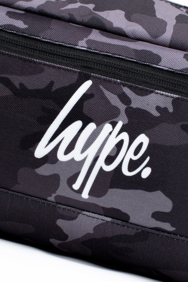 HYPE BLACK & GREY MONO CAMO BOOT BAG