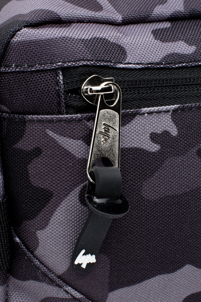 HYPE BLACK & GREY MONO CAMO BOOT BAG