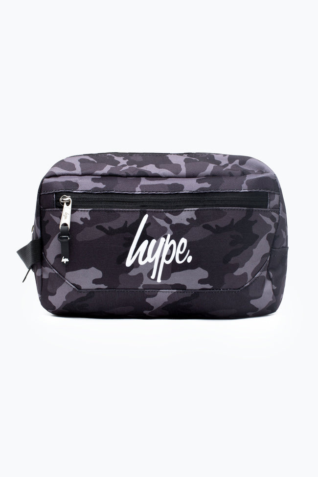 HYPE BLACK & GREY MONO CAMO BOOT BAG