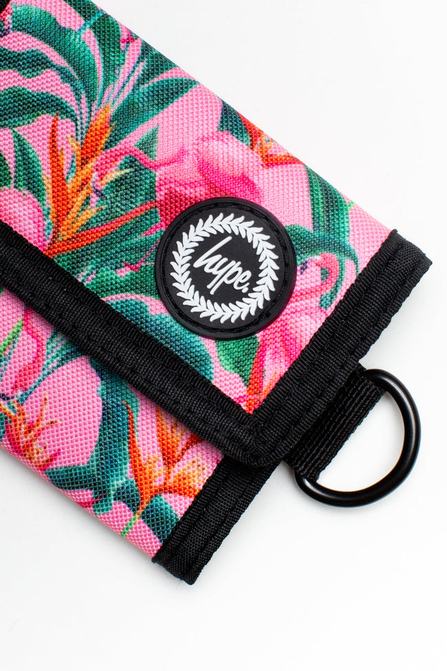 HYPE PINK FLAMINGO RAINFOREST WALLET