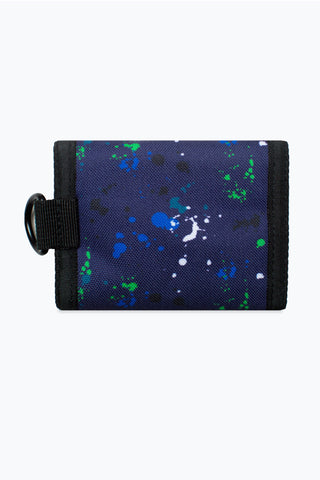 HYPE BLUE GREEN WHITE LARGE SPLAT WALLET