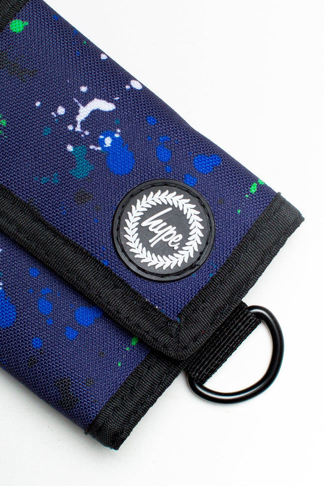 HYPE BLUE GREEN WHITE LARGE SPLAT WALLET