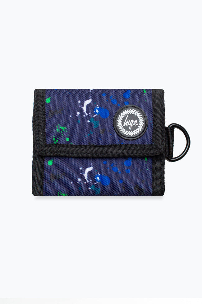 HYPE BLUE GREEN WHITE LARGE SPLAT WALLET