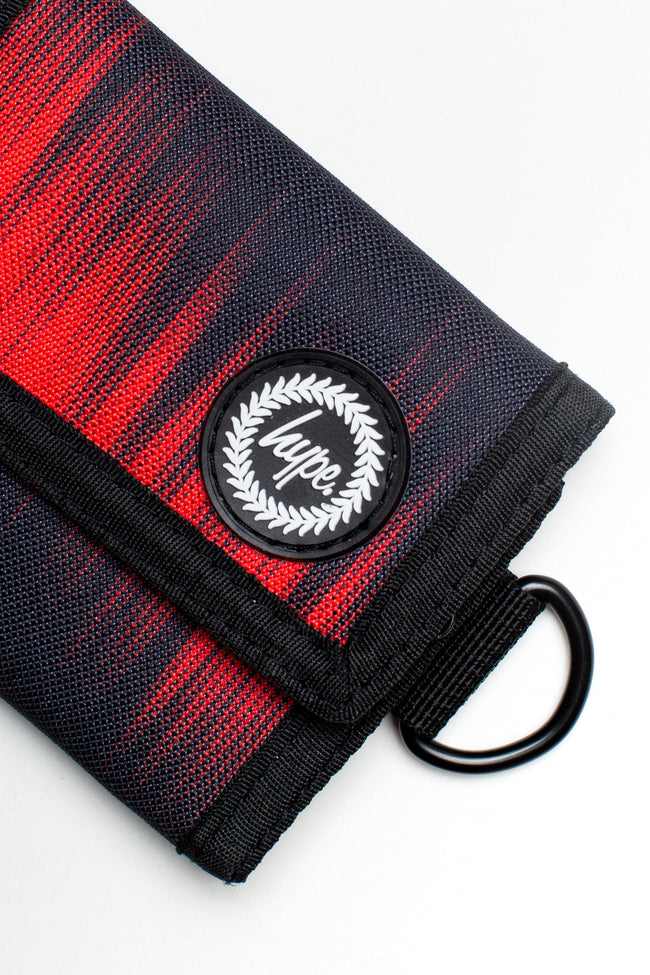 HYPE RED & BLACK HALF TONE FADE WALLET