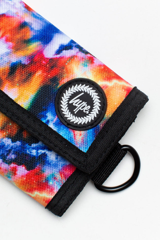 HYPE BLUE & ORANGE LIGHTNING GALAXY WALLET