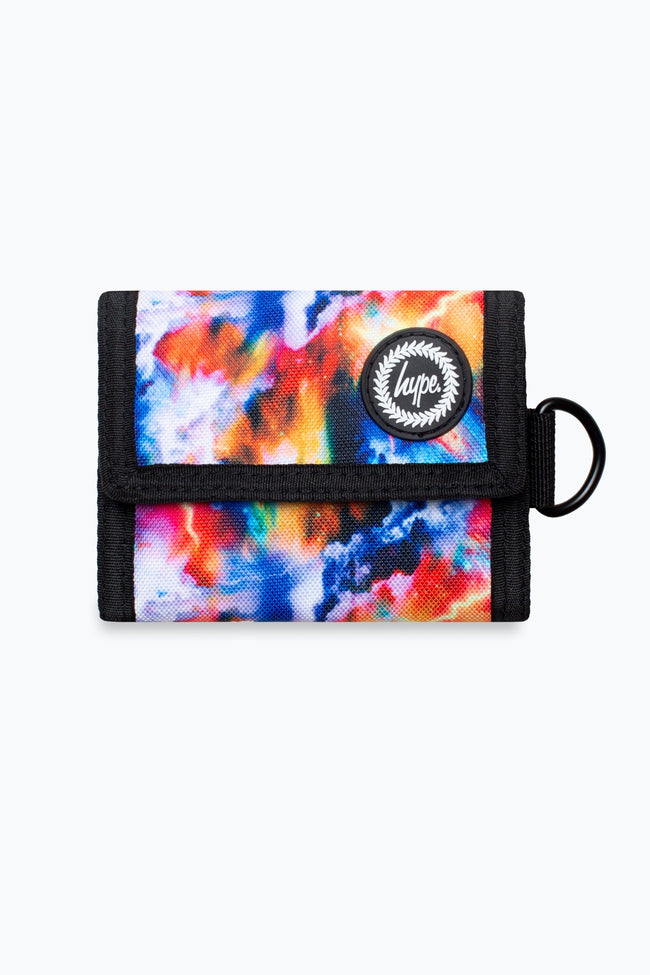 HYPE BLUE & ORANGE LIGHTNING GALAXY WALLET