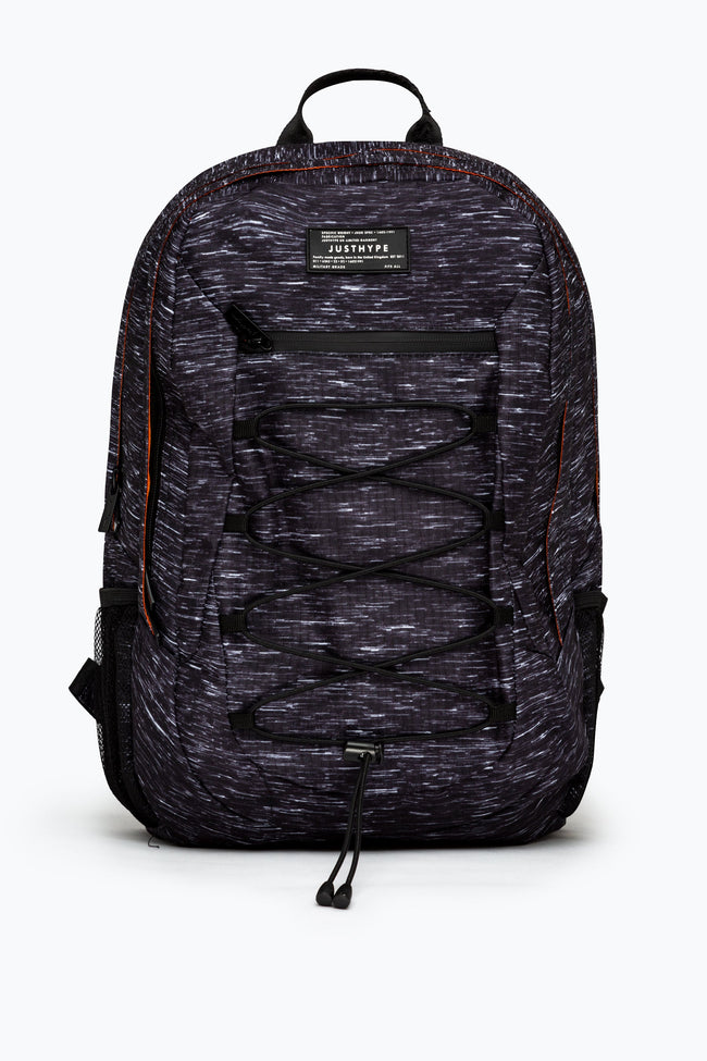 HYPE BLACK SPACE DYE MARL MAXI BACKPACK