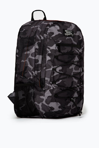 HYPE BLACK & GREY MONO CAMO MAXI BACKPACK