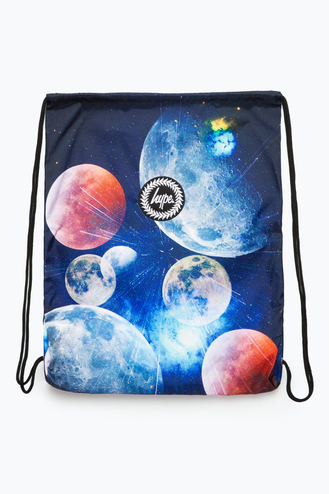 HYPE BLACK PLANET DRAWSTRING BAG