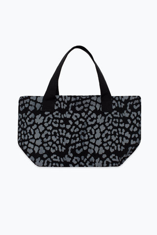 HYPE BLACK & GREY ANIMAL MAXI TOTE BAG