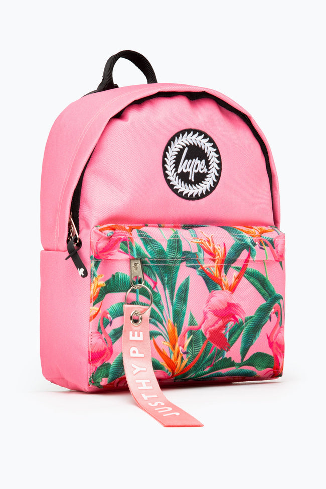 HYPE PINK FLAMINGO RAINFOREST MINI BACKPACK