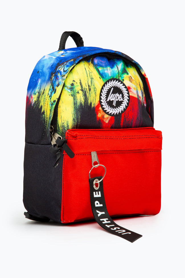 HYPE MULTI COLOURED SINGLE GRAFFITI DRIP MINI BACKPACK