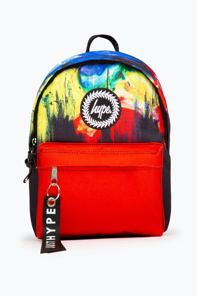 HYPE MULTI COLOURED SINGLE GRAFFITI DRIP MINI BACKPACK