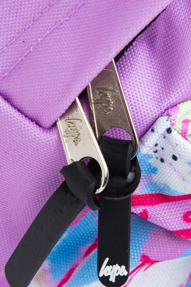 HYPE LILAC GRAFFITI MINI BACKPACK