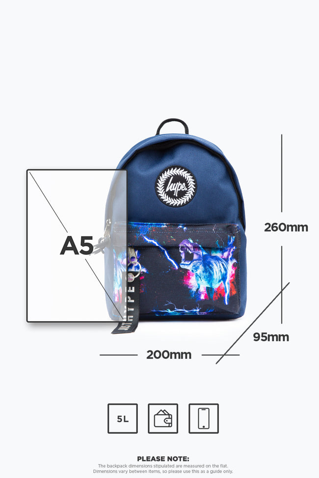 HYPE BLUE POCKET SPACE DINOSAUR MINI BACKPACK