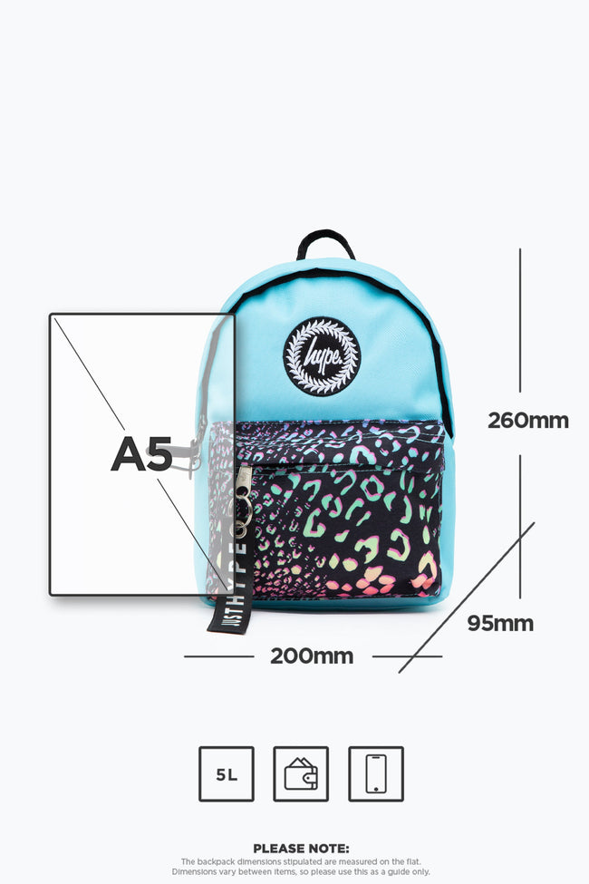 HYPE TEAL GRADIENT PASTEL ANIMAL MINI BACKPACK