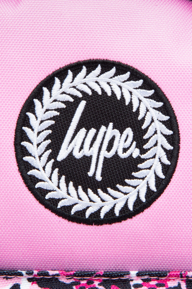 HYPE PINK & BLACK ANIMAL POCKET MINI BACKPACK