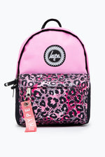 HYPE PINK & BLACK ANIMAL POCKET MINI BACKPACK