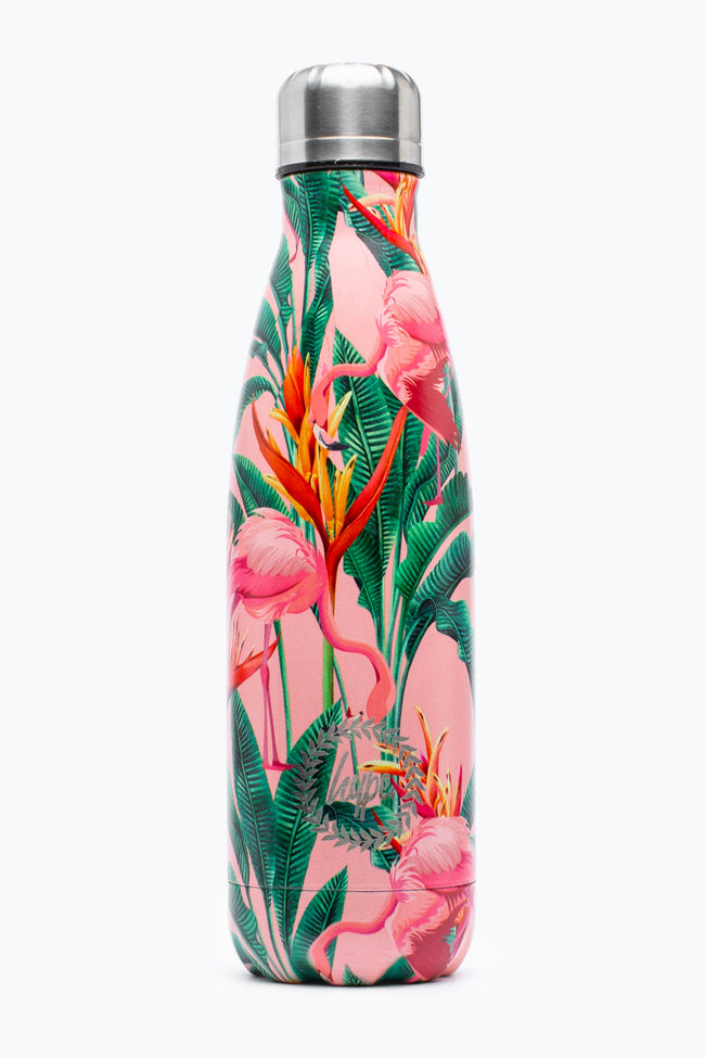 HYPE PINK FLAMINGO RAINFOREST METAL WATER BOTTLE