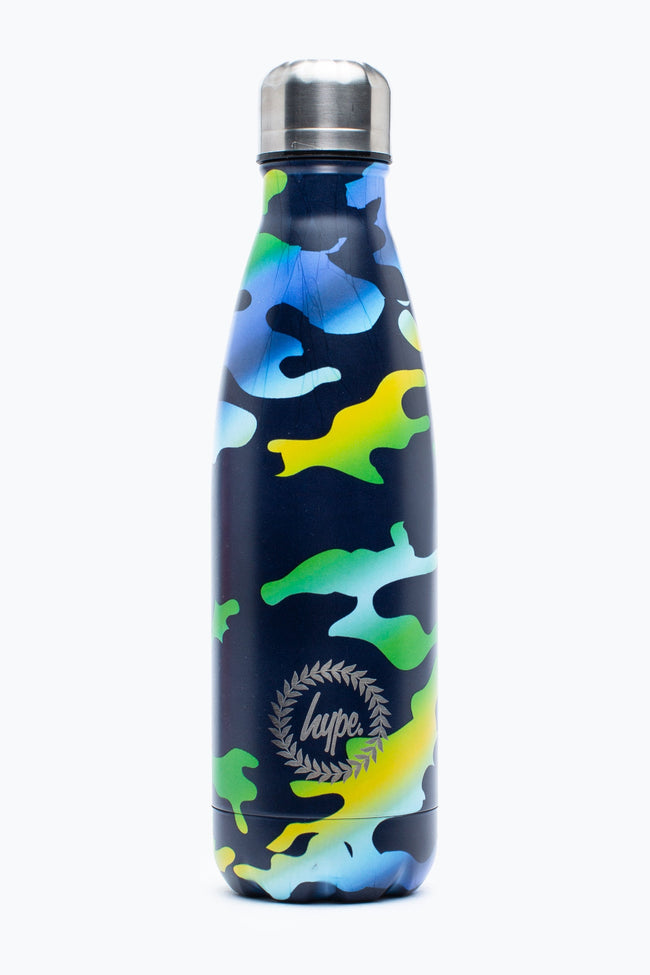 HYPE NAVY WITH CAMO GRADIENTS WATER BOTTLE