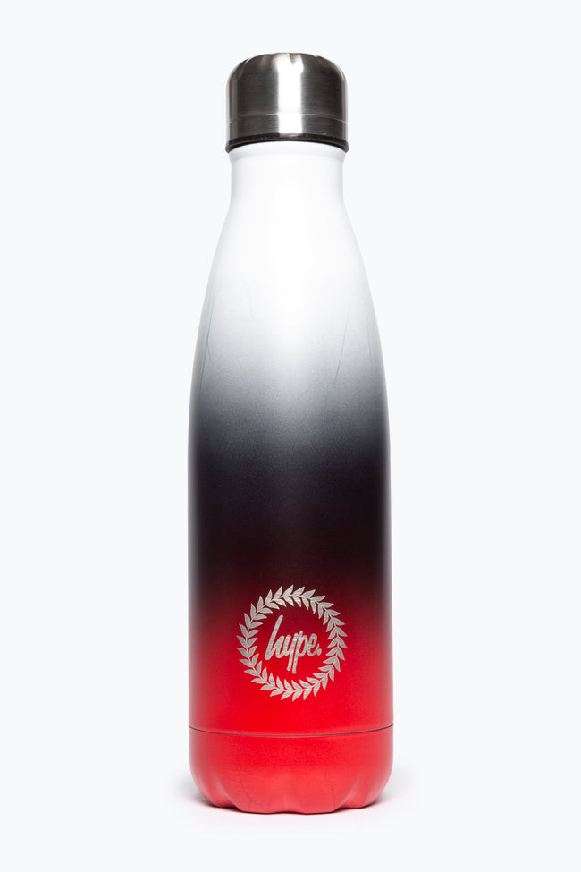 HYPE BLACK & RED GRADIENT METAL WATER BOTTLE