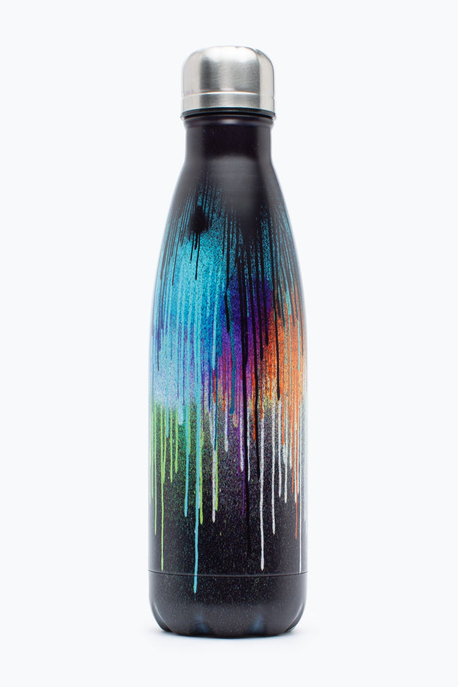 HYPE MULTI COLOURED DRIP METAL WATER BOTTLE