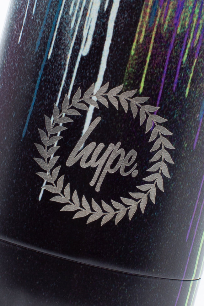 HYPE MULTI COLOURED DRIP METAL WATER BOTTLE