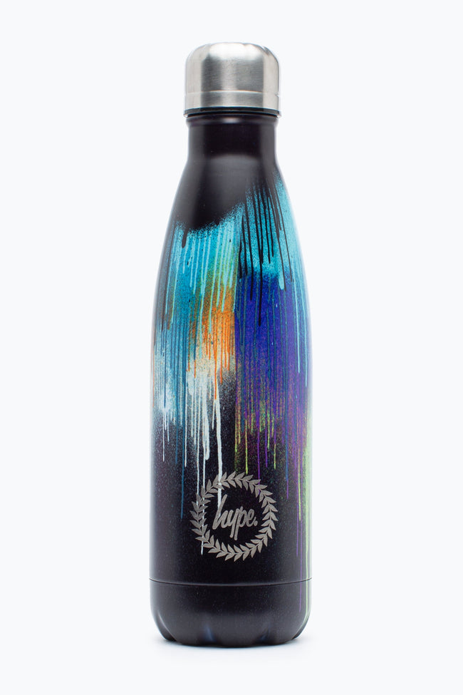 HYPE MULTI COLOURED DRIP METAL WATER BOTTLE