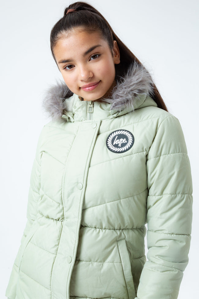 HYPE SAGE LONGLINE PADDED GIRLS PARKER JACKET