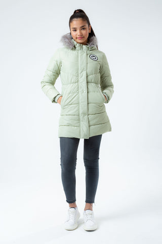 HYPE SAGE LONGLINE PADDED GIRLS PARKER JACKET