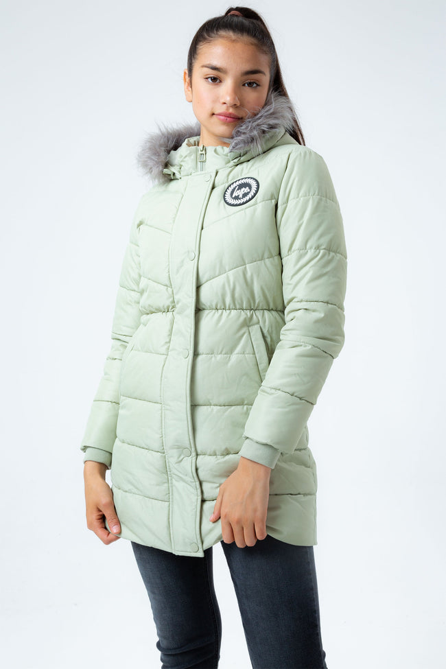 HYPE SAGE LONGLINE PADDED GIRLS PARKER JACKET