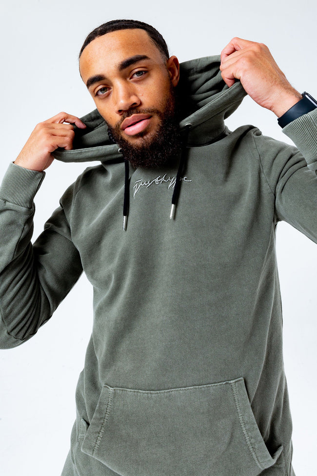 HYPE SLATE ACID WASH MEN'S PULLOVER HOODIE