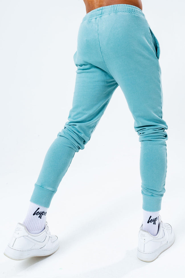 HYPE TEAL ACID WASH MEN'S JOGGERS