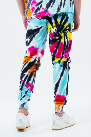 HYPE MULTI TIE DYE SCRIBBLE LOGO MEN'S JOGGERS