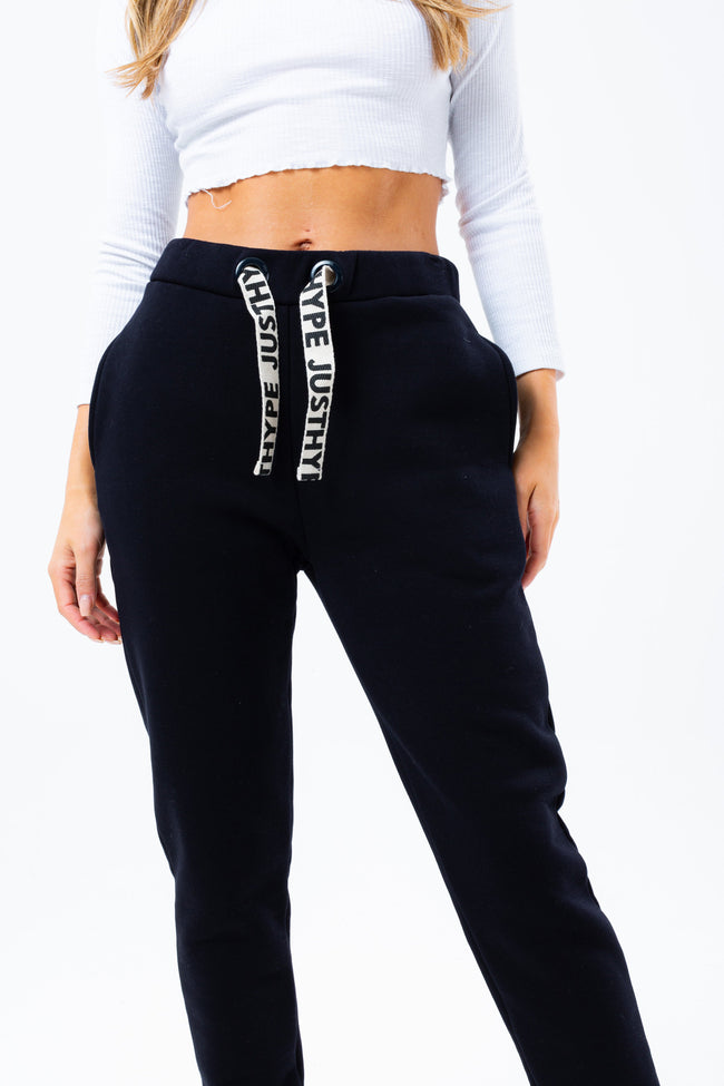 HYPE NAVY DRAWSTRING WOMEN'S JOGGERS