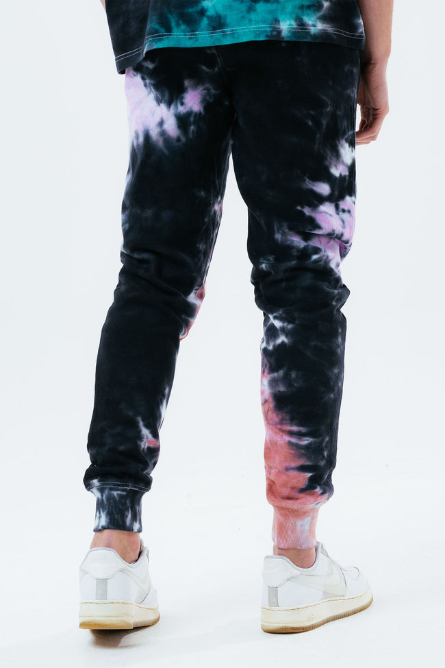 HYPE MULTI ACID WASH SCRIBBLE LOGO MEN'S JOGGERS