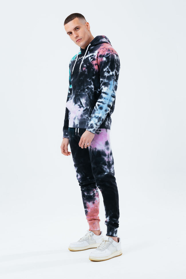 HYPE MULTI ACID WASH SCRIBBLE LOGO MEN'S JOGGERS