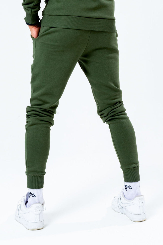 HYPE KHAKI SCRIBBLE LOGO MEN'S JOGGERS