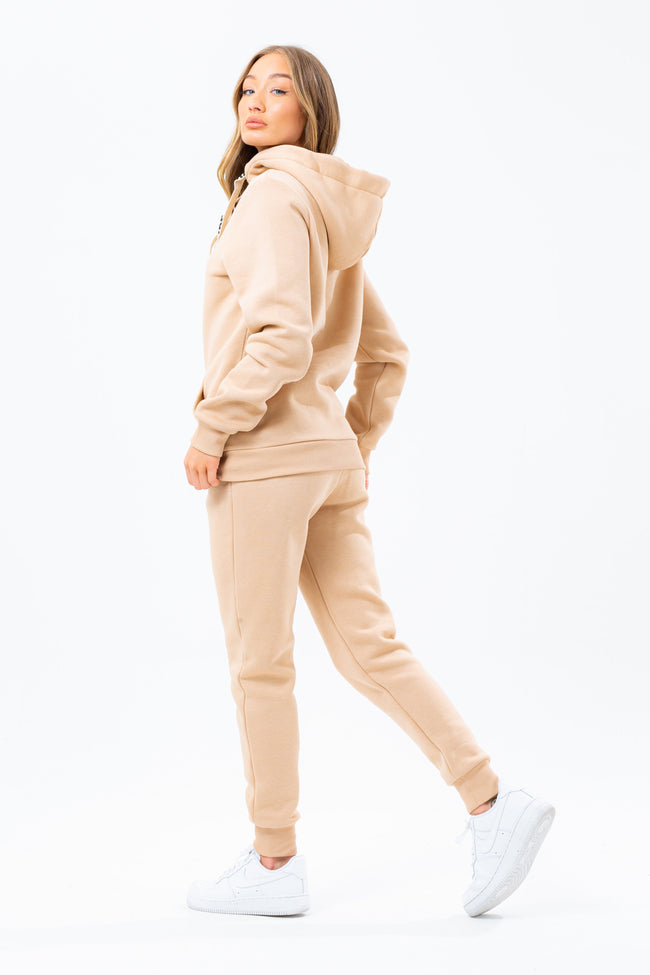 HYPE BEIGE DRAWSTRING WOMEN'S JOGGERS