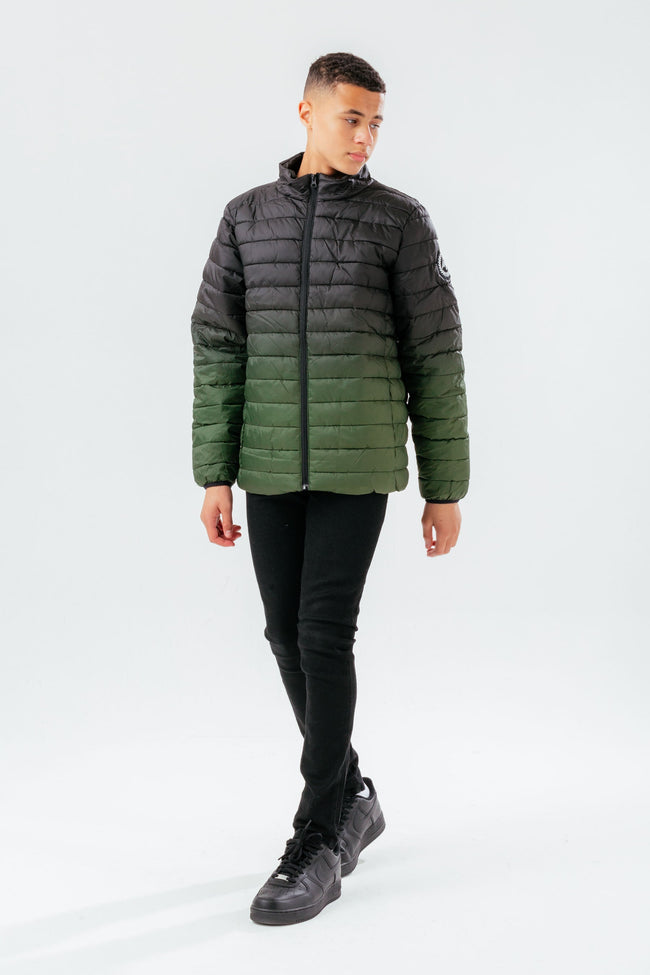 HYPE KHAKI FADE BOYS PUFFER JACKET