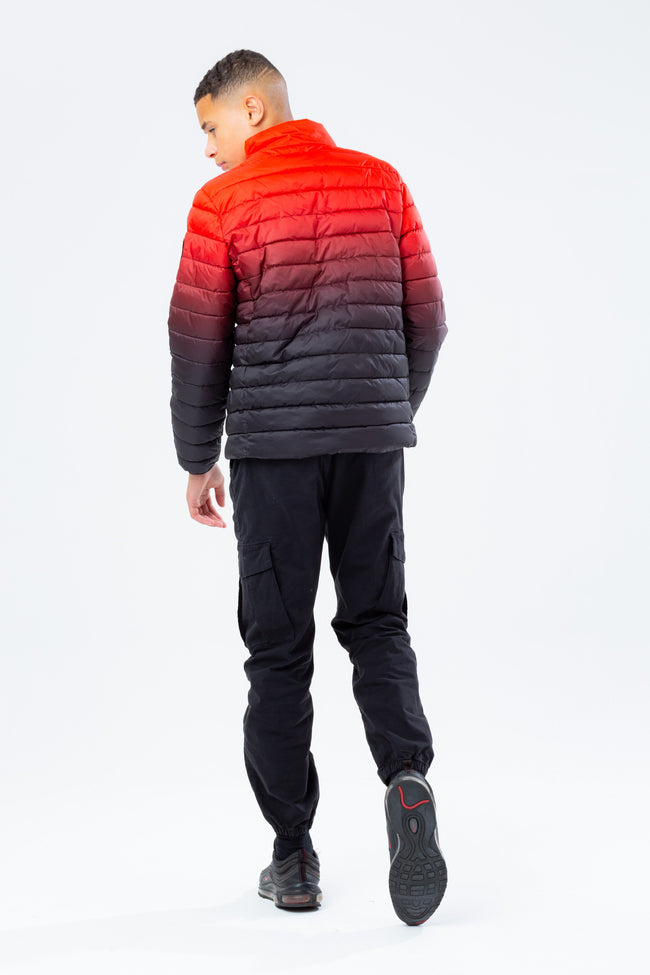 HYPE RED FADE BOYS PUFFER JACKET