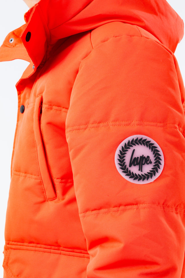 HYPE RED HOOD BOYS PUFFER JACKET