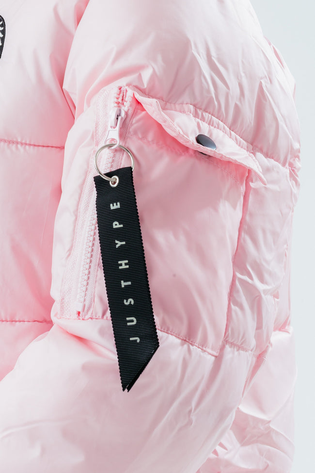 HYPE PALE PINK GIRLS EXPLORER JACKET WITH PINK FUR