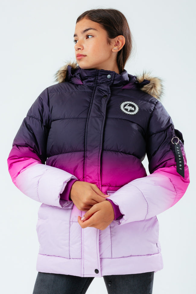 HYPE PURPLE FADE GIRLS EXPLORER JACKET