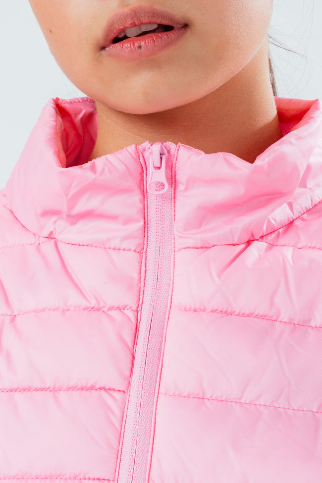 HYPE LILAC FADE GIRLS PUFFER JACKET